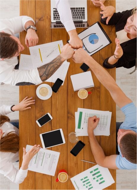 Gruppo di partecipanti presso l’ente di formazione