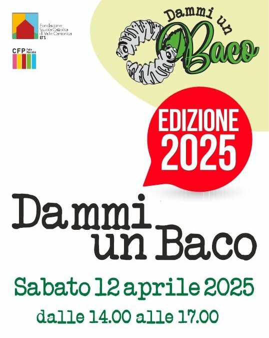 DAMMI UN BACO | SABATO 12 APRILE 2025