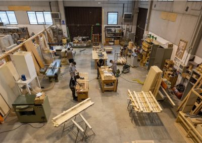 Attività nel laboratorio del legno